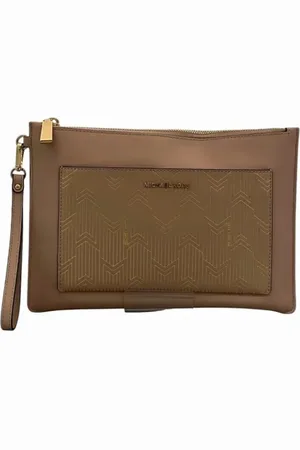 Michael Kors Pre-owned, Kobieta, Beżowy, ONE SIZE, Skóra, Pre-owned Leather clutches