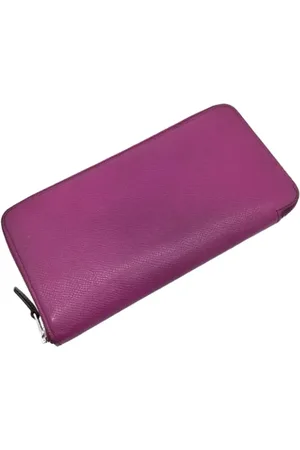 Hermès Pre-owned, Kobieta, Fioletowy, ONE SIZE, Skóra, Pre-owned skórzane portfele