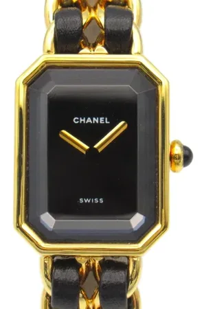 CHANEL Pre-owned, Kobieta, Czarny, ONE SIZE, Skóra, Pre-owned Metal watches