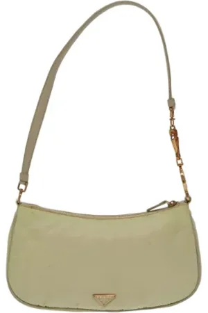 Prada Pre-owned, Kobieta, Beżowy, ONE SIZE, Pre-owned Canvas prada-bags