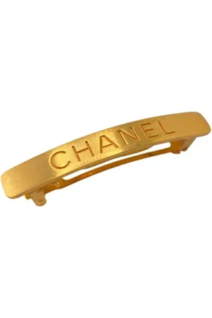 CHANEL Pre-owned, Kobieta, Żółty, ONE SIZE, Pre-owned Gold hair-accessories