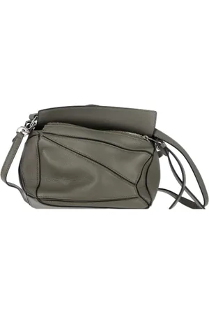 Loewe Pre-owned, Kobieta, Zielony, ONE SIZE, Skóra, Pre-owned Skórzane torebki