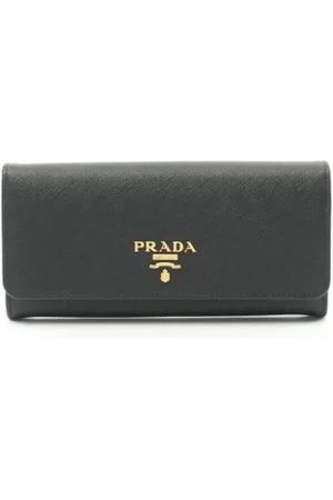 Prada Pre-owned, Kobieta, Czarny, ONE SIZE, Pre-owned Metal wallets