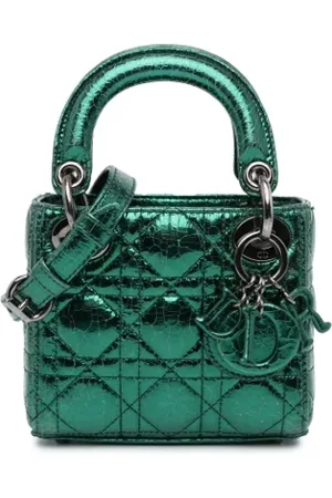 Dior Pre-owned, Kobieta, Zielony, ONE SIZE, Skóra, Pre-owned Leather dior-bags