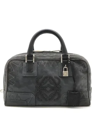 Loewe Pre-owned, Kobieta, Czarny, ONE SIZE, Skóra, Pre-owned Suede handbags
