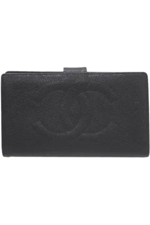 CHANEL Pre-owned, Kobieta, Czarny, ONE SIZE, Skóra, Pre-owned skórzane portfele