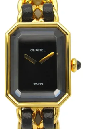 CHANEL Pre-owned, Kobieta, Czarny, ONE SIZE, Skóra, Pre-owned Leather watches