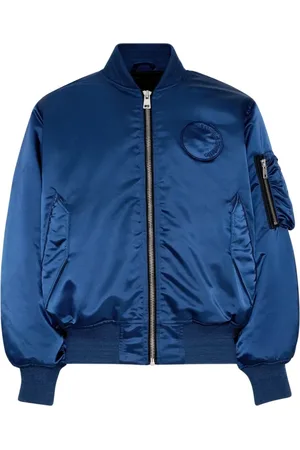 Etudes Kurtki, Mężczyzna, Niebieski, S, Nylon, Stylowa Kurtka Bomber