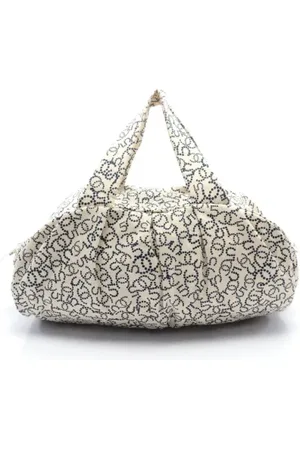 CHANEL Pre-owned, Kobieta, Biały, ONE SIZE, Pre-owned Canvas handbags