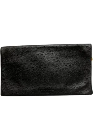 Salvatore Ferragamo Pre-owned, Kobieta, Czarny, ONE SIZE, Skóra, Pre-owned skórzane portfele