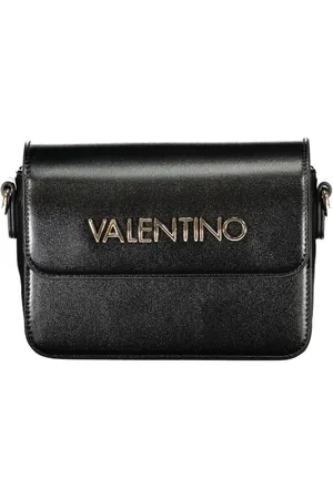 Valentino by Mario Valentino Torebki, Kobieta, Czarny, ONE SIZE, Len, Czarna Torba na Ramię z Polietylenu Stylowa Funkcjonalna