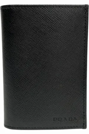 Prada Pre-owned, Kobieta, Czarny, ONE SIZE, Skóra, Pre-owned skórzane portfele