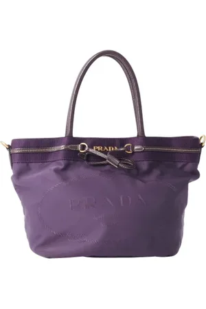 Prada Pre-owned, Kobieta, Fioletowy, ONE SIZE, Nylon, Pre-owned Nylon prada-bags