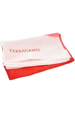 Salvatore Ferragamo Pre-owned, Kobieta, Czerwony, ONE SIZE, Pre-owned Silk scarves