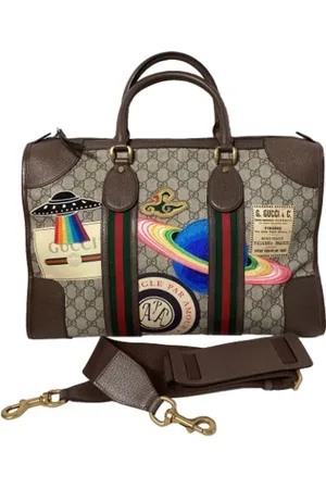 Gucci Pre-owned, Mężczyzna, Wielobarwność, ONE SIZE, Pre-owned Canvas briefcases