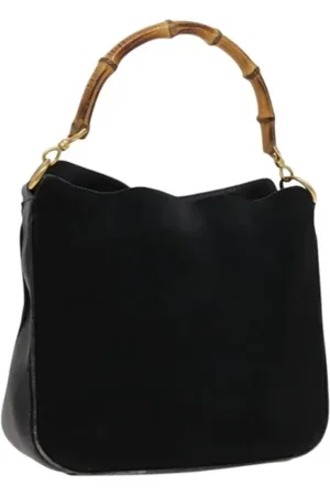Gucci Pre-owned, Kobieta, Czarny, ONE SIZE, Zamsz, Pre-owned Suede handbags