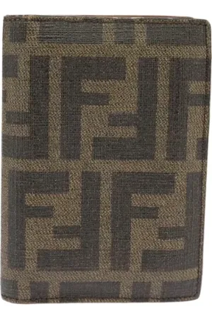 Fendi Pre-owned, Kobieta, brązowy, ONE SIZE, Pre-owned portfele płócienne