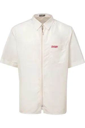 Dior Koszule, Mężczyzna, Biały, 4XL, Klasyczna Biała Koszula z Poliestru z Guzikami