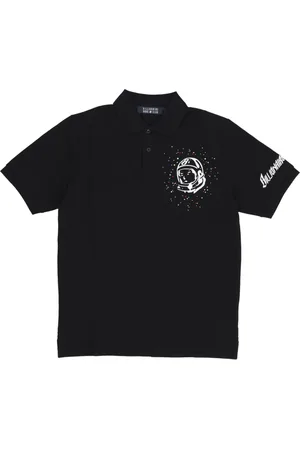 Billionaire Boys Club Koszulki, Mężczyzna, Czarny, S, Bawełna, Koszulka polo z krótkim rękawem ozdobiona astro pique w kolorze czarnym