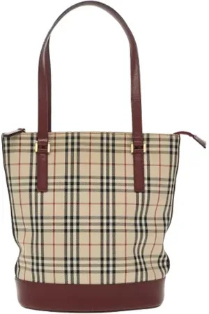 Burberry Pre-owned, Kobieta, Beżowy, ONE SIZE, Pre-owned Canvas totes