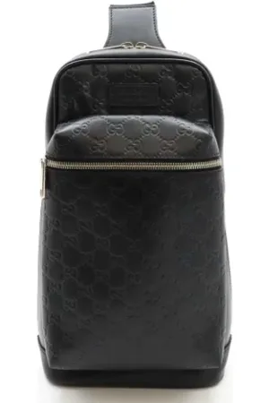 Gucci Pre-owned, Mężczyzna, Czarny, ONE SIZE, Skóra, Pre-owned Leather gucci-bags