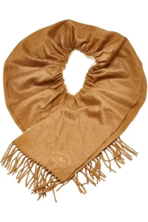 Fendi Pre-owned, Kobieta, brązowy, ONE SIZE, Kaszmir, Pre-owned Cashmere scarves