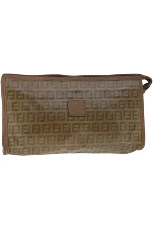 Fendi Pre-owned, Kobieta, brązowy, ONE SIZE, Pre-owned Canvas clutches
