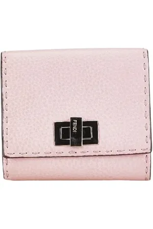 Fendi Pre-owned, Kobieta, Różowy, ONE SIZE, Skóra, Pre-owned skórzane portfele