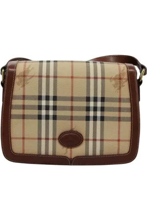 Burberry Pre-owned, Kobieta, Beżowy, ONE SIZE, Pre-owned Canvas shoulder-bags