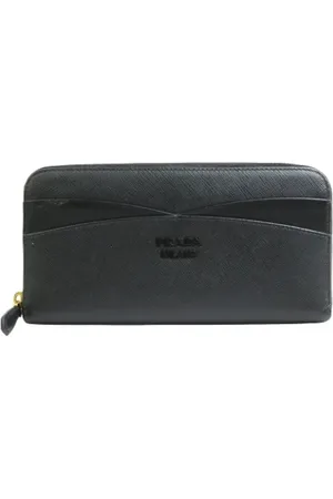 Prada Pre-owned, Kobieta, Czarny, ONE SIZE, Skóra, Pre-owned skórzane portfele