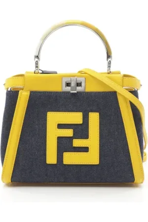 Fendi Pre-owned, Kobieta, Niebieski, ONE SIZE, Denim, Pre-owned Denim fendi-bags