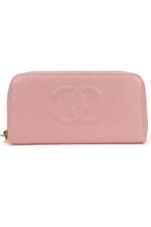 CHANEL Pre-owned, Kobieta, Różowy, ONE SIZE, Skóra, Pre-owned skórzane portfele