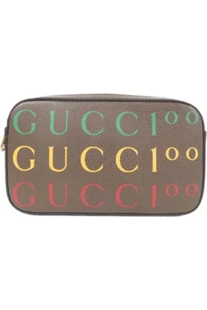 Gucci Pre-owned, Kobieta, brązowy, ONE SIZE, Skóra, Pre-owned Leather gucci-bags