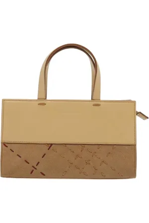 Burberry Pre-owned, Kobieta, Beżowy, ONE SIZE, Skóra, Pre-owned Skórzane torebki