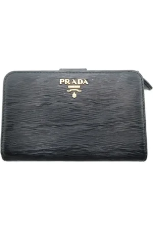 Prada Pre-owned, Kobieta, Czarny, ONE SIZE, Skóra, Pre-owned skórzane portfele