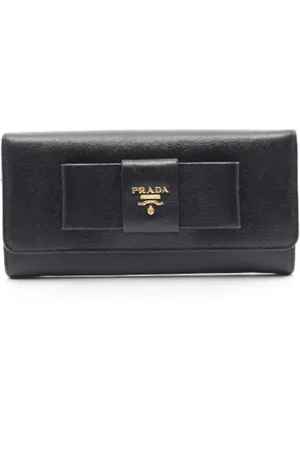 Prada Pre-owned, Kobieta, Czarny, ONE SIZE, Skóra, Pre-owned skórzane portfele