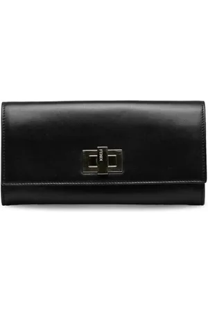 Fendi Pre-owned, Kobieta, Czarny, ONE SIZE, Skóra, Pre-owned skórzane portfele