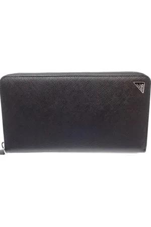Prada Pre-owned, Kobieta, Czarny, ONE SIZE, Skóra, Pre-owned skórzane portfele