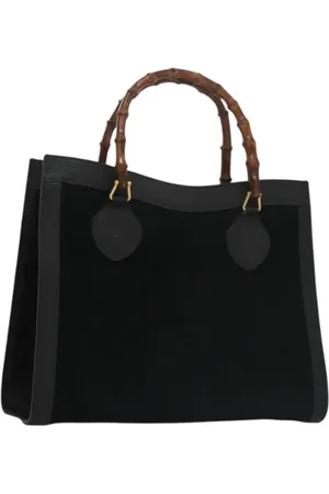 Gucci Pre-owned, Kobieta, Czarny, ONE SIZE, Skóra, Pre-owned Suede handbags