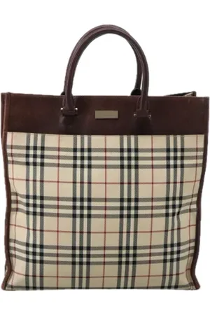 Burberry Pre-owned, Kobieta, Beżowy, ONE SIZE, Pre-owned Canvas handbags