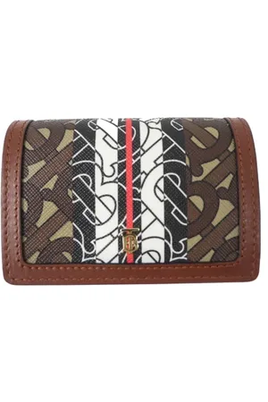 Burberry Pre-owned, Kobieta, brązowy, ONE SIZE, Skóra, Pre-owned portfele płócienne