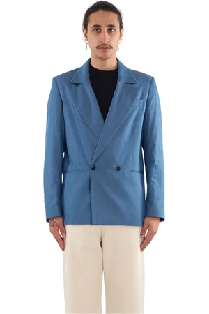 COSTUMEIN Kurtki, Mężczyzna, Niebieski, XL, Denim, Denim Blazer w stylu Donatien