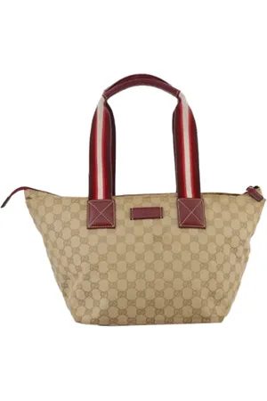Gucci Pre-owned, Kobieta, Beżowy, ONE SIZE, Pre-owned Canvas totes
