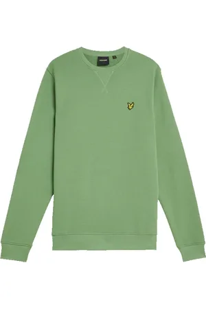 Lyle & Scott Bluzy, Mężczyzna, Zielony, XL, Bluza z okrągłym dekoltem