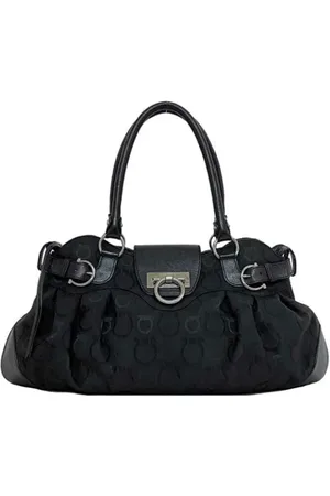 Salvatore Ferragamo Pre-owned, Kobieta, Czarny, ONE SIZE, Pre-owned Canvas handbags