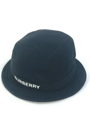 Burberry Pre-owned, Kobieta, Czarny, ONE SIZE, Bawełna, Pre-owned Cotton hats
