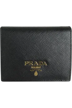 Prada Pre-owned, Kobieta, Czarny, ONE SIZE, Skóra, Pre-owned skórzane portfele