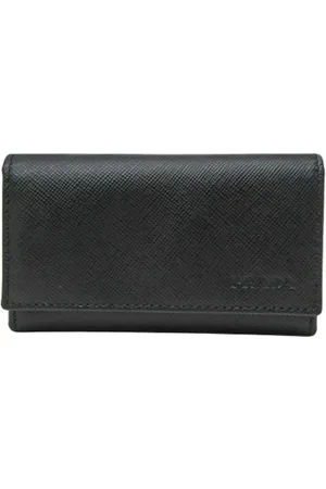 Prada Pre-owned, Kobieta, Czarny, ONE SIZE, Skóra, Pre-owned skórzane portfele