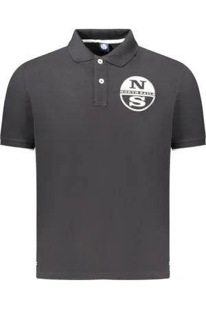 North Sails Koszulki, Mężczyzna, Czarny, L, Czarny Polo z Bawełny