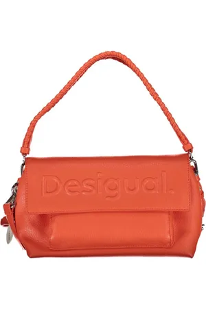 Desigual Torebki, Kobieta, Pomarańczowy, ONE SIZE, Różowa Torebka z Zdejmowanym Uchwytem